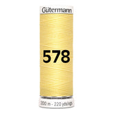 Gutermann garen | 200m | 578 lichtgeel naaigaren GM - 200 - 578 - LICHTGEEL 4008015031985